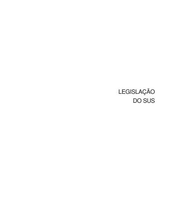 Legislação do SUS, 2003. - BVS Ministério da Saúde