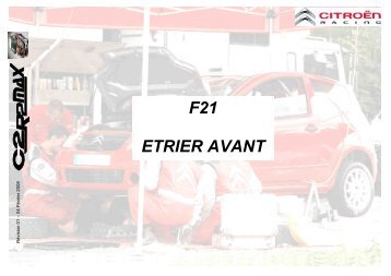 F21 ETRIER AVANT - Boutique Citroën Racing