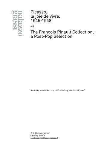 Picasso, la joie de vivre, 1945-1948 The François ... - Palazzo Grassi