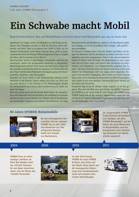 Das Magazin rund ums mobile Reisen Nr. 2 | August 2011