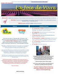 La Joie de Vivre - Alliance Francaise | sunshine coast