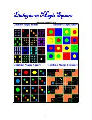 Dialogue on Magic Square
