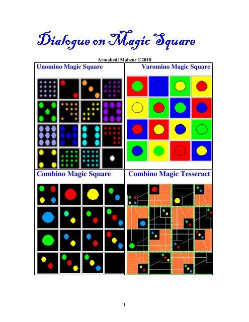 Dialogue on Magic Square