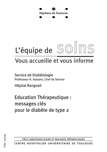 messages clés pour le diabète de type 2 - CHU Toulouse