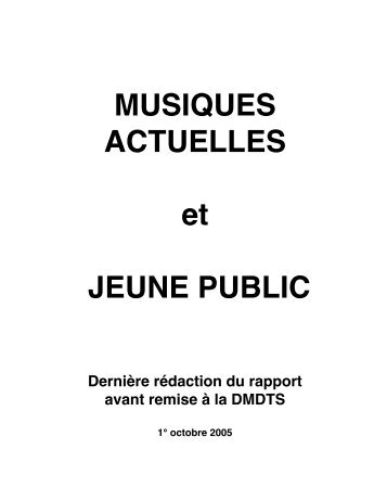 MUSIQUES ACTUELLES et JEUNE PUBLIC - Petit Faucheux