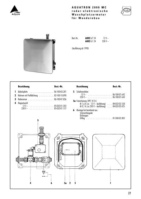 Ersatzteile f