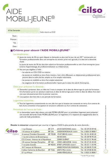 dossier cilso dossier cilso