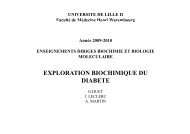 EXPLORATION BIOCHIMIQUE DU DIABETE