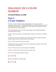 DIALOGUES ON 2-COLOR NUMBER