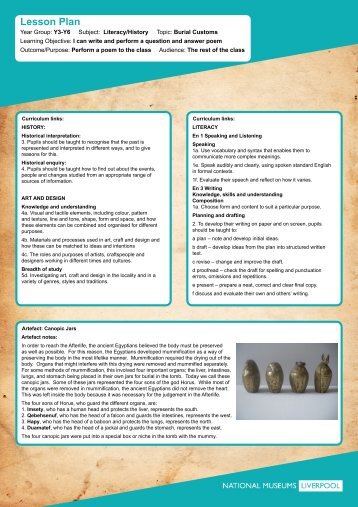 Canopic Jars (pdf) - National Museums Liverpool