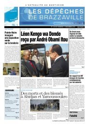 Léon Kengo wa Dondo reçu par André Obami Itou - Les Dépêches ...