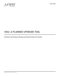 ISSU: A Planned Upgrade Tool - Juniper Networks