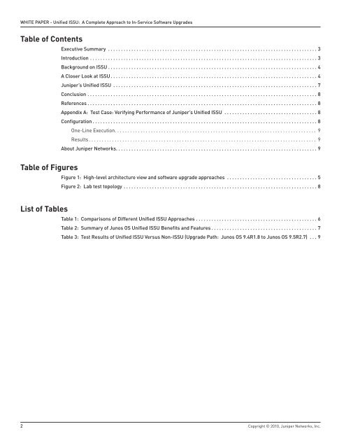 Unified ISSU: A Complete Approach to In ... - Juniper Networks