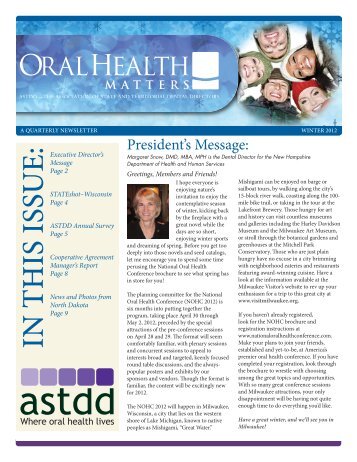 IN T H IS ISSU E: - North Dakota Department of Health