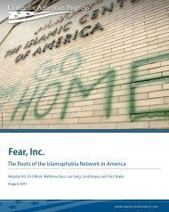 Fear, Inc. - Center for American Progress