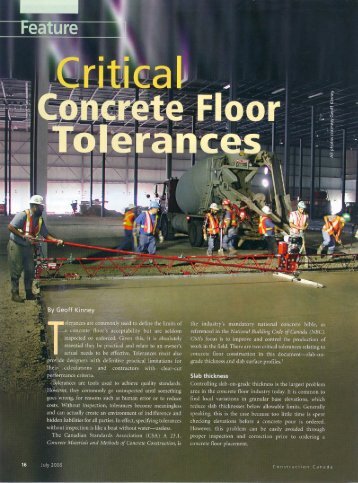 Critical Concrete Floor Tolerances - Concrete Floor Contractors ...