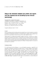 Study of the interaction between hair protein and organic acid that ...