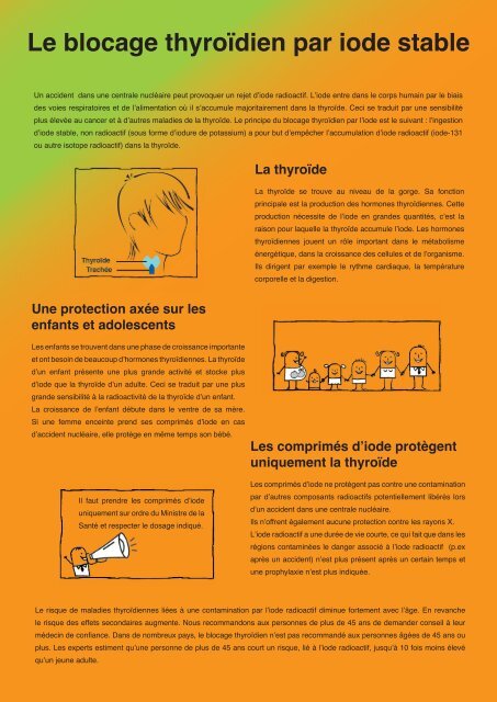 Le blocage thyroïdien par iode stable