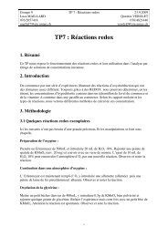 TP7 : Réactions redox