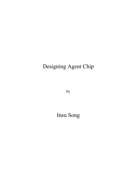 Designing Agent Chip Insu Song - Defeasible Logic