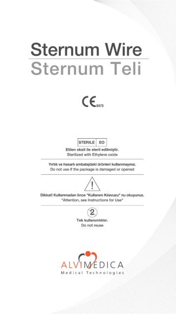 Sternum Wire Sternum Teli - Alvimedica.com