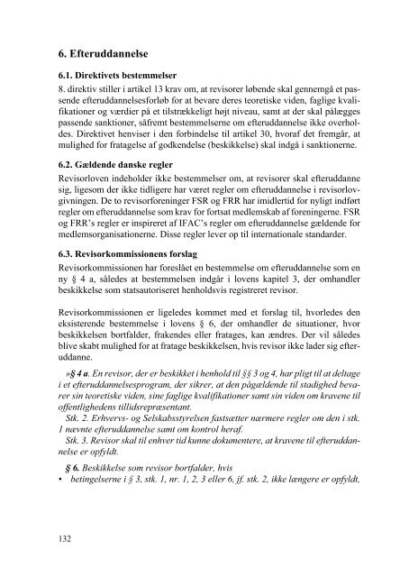 Revisorlovgivning i internationalt perspektiv - Erhvervsstyrelsen