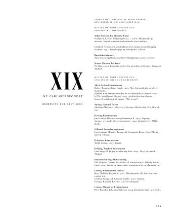 XIX. - Ny Carlsbergfondet