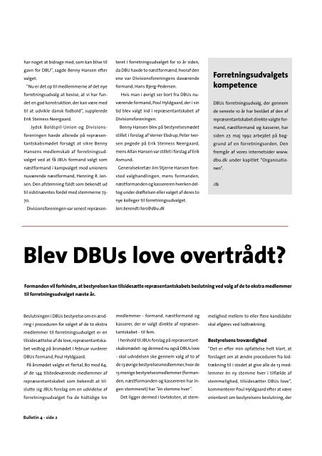 Bulletin - DBU
