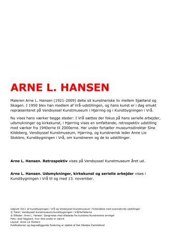 ARNE L. HANSEN - Vendsyssel Kunstmuseum