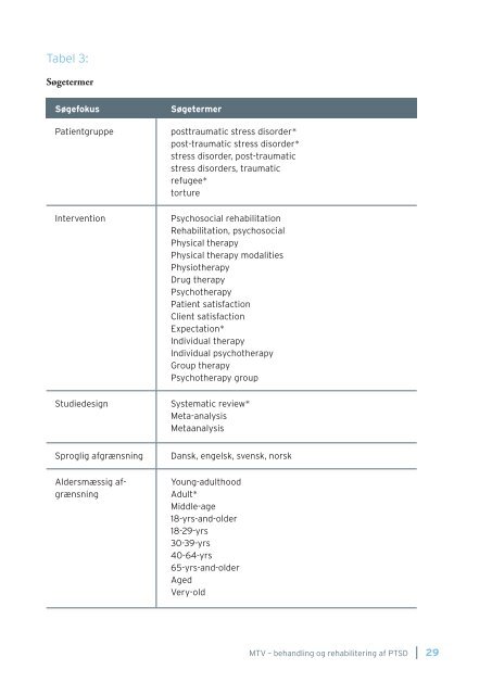 MTV om behandling og rehabilitering af PTSD - RCT Documentation ...