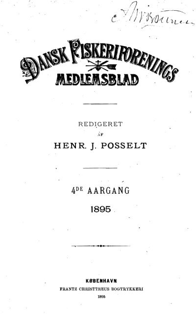 Dansk Fiskeriforenings Medlemsblad 1895 - Runkebjerg.dk