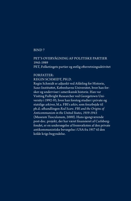 pet's overvågning af politiske partier 1945-1989 - PET-kommissions ...