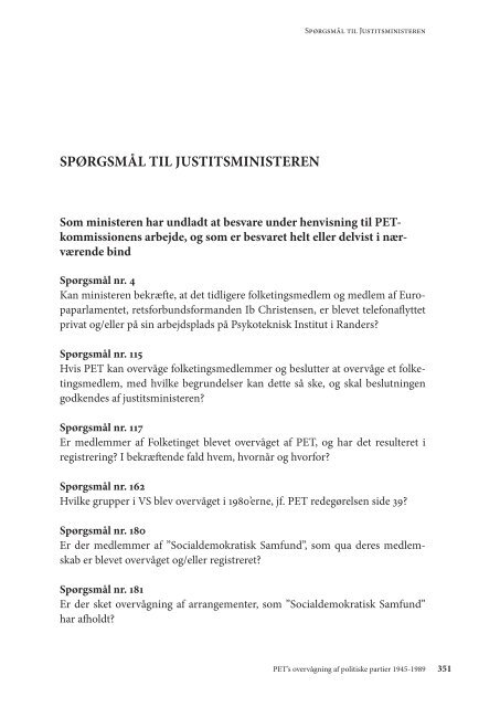 pet's overvågning af politiske partier 1945-1989 - PET-kommissions ...