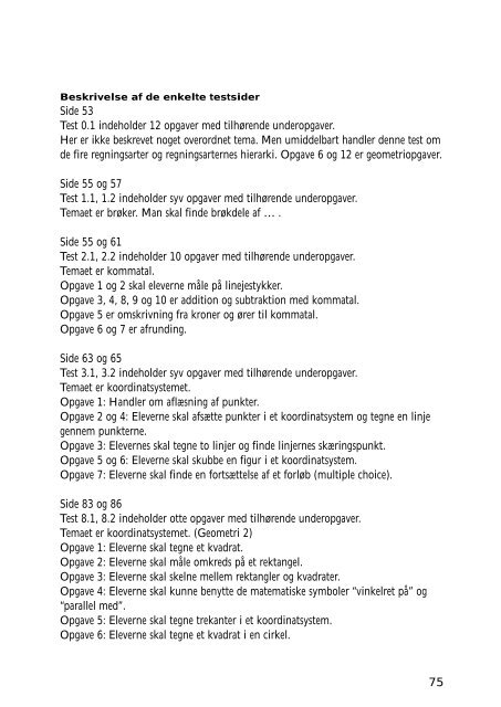 Vurderinger og evalueringer i matematikundervisningen