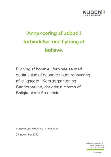 klik her for at se annoncering af udbud af flytteopgave - Boligkontoret