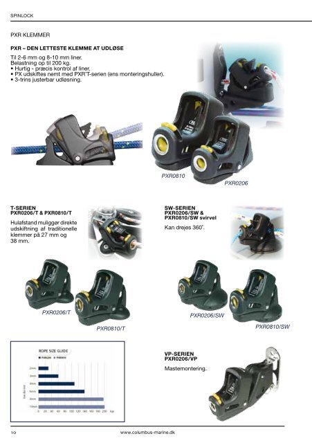 Spinlock katalog/prisliste 2013 - Columbus Marine