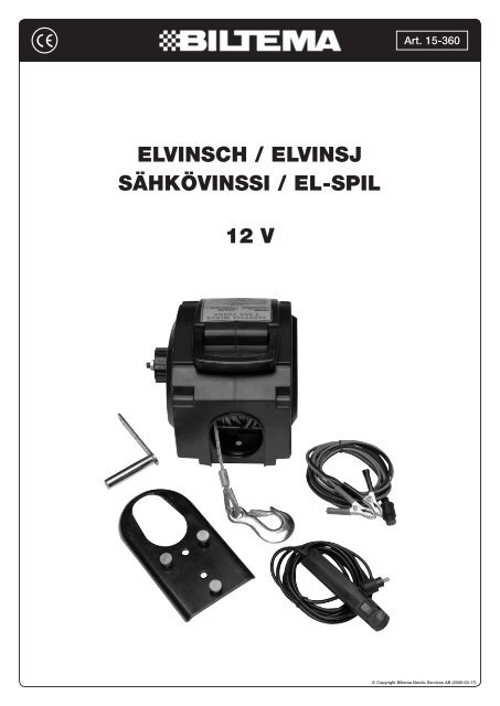ELVINSCH / ELVINSJ SÄHKÖVINSSI / EL-SPIL 12 V - Biltema
