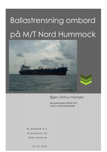 Ballastrensning ombord på MT Nord Hummock.pdf - Aarhus ...