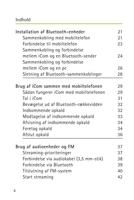 Betjeningsvejledning iCom - Phonak