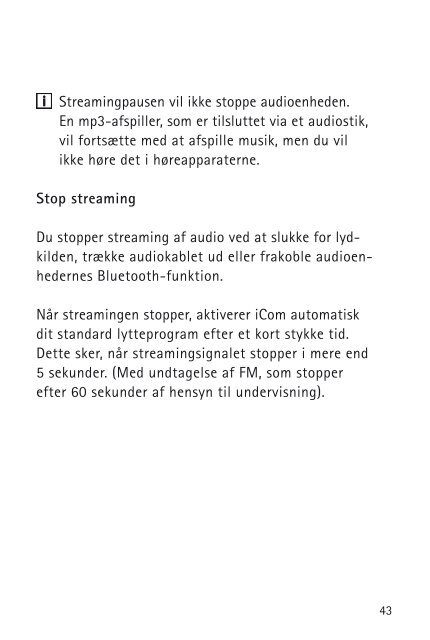 Betjeningsvejledning iCom - Phonak