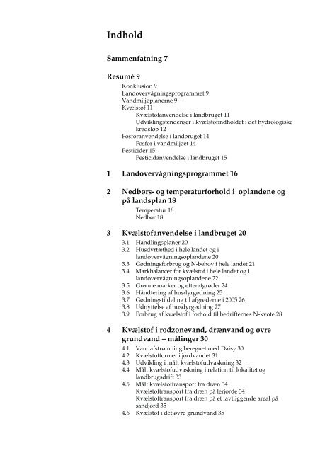 Landovervågningsoplande 2005