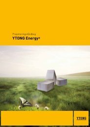 Projektering YTONG Energy+ - YTONG Silka