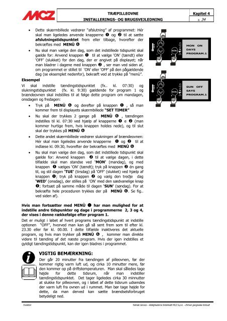 INSTALLARINGS – OG BRUGSVEJLEDNING - mczheating