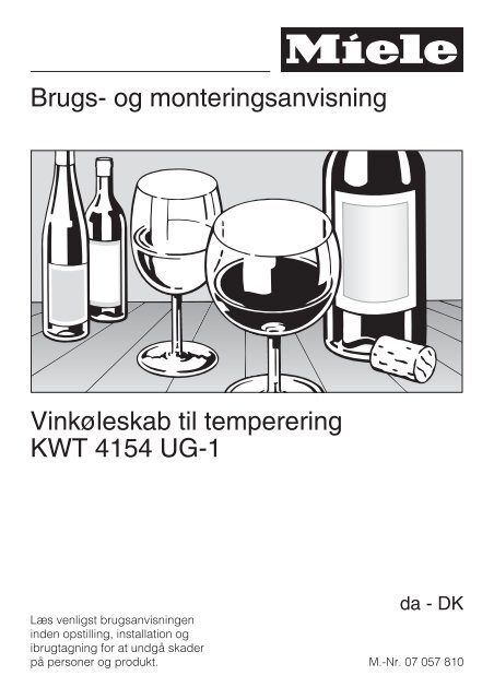 og monteringsanvisning Vinkøleskab til ... &amp; Frit