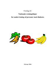 Nationale retningslinjer for undervisning af personer med diabetes