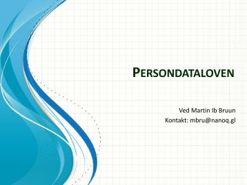 Persondataloven – forberedelse til høringsprocessen (Power Point ...