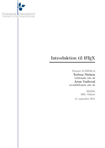 Introduktion til LATEX