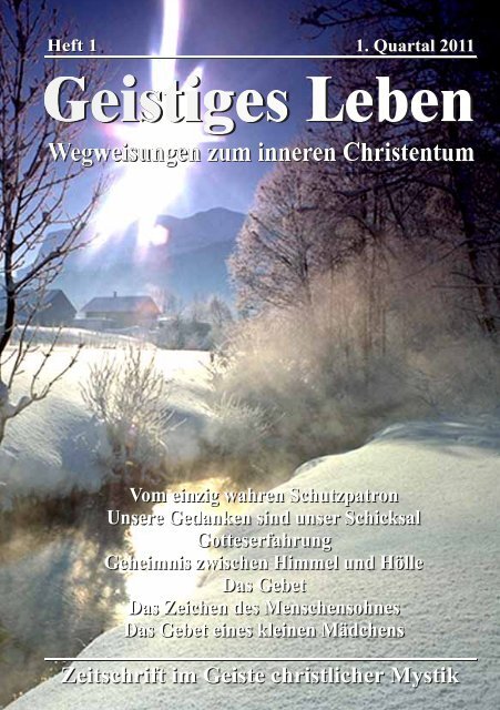 GL 1/2011 - der Lorber-Gesellschaft ev