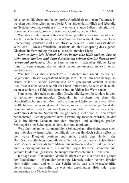 GL 1/2011 - der Lorber-Gesellschaft ev