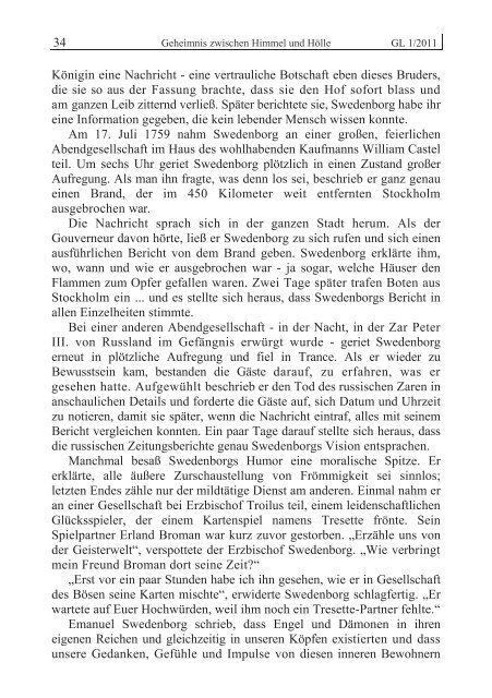 GL 1/2011 - der Lorber-Gesellschaft ev